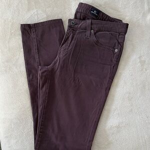 AG Adriano Goldschmied Women's Skinny Jeans in brown.